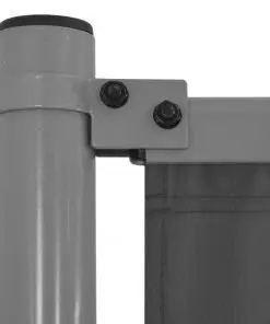 vidaXL Fence Panel with 2 Posts Fabric 180×180 cm Anthracite