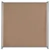 vidaXL Fence Panel with 2 Posts Fabric 180×180 cm Taupe vidaXL Fence Panel with 2 Posts Fabric 180×180 cm Taupe