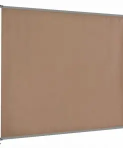 vidaXL Fence Panel with 2 Posts Fabric 180×180 cm Taupe