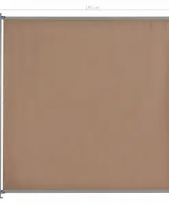 vidaXL Fence Panel with 2 Posts Fabric 180×180 cm Taupe