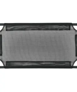 vidaXL Elevated Dog Bed Black S Textilene