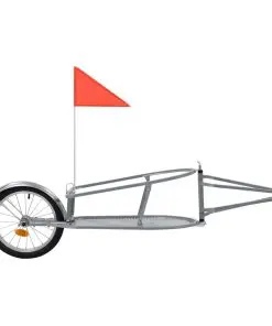 vidaXL Bike Luggage Trailer with Bag Orange and Black