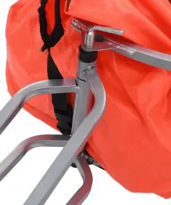 vidaXL Bike Luggage Trailer with Bag Orange and Black