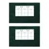vidaXL Party Tent Sidewalls 2 pcs with Window Green