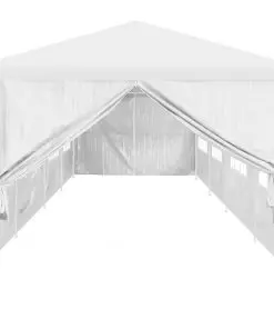 vidaXL Party Tent Doors 2 pcs with Zipper White