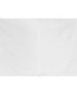 vidaXL Party Tent Doors 2 pcs with Zipper White