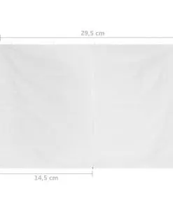 vidaXL Party Tent Doors 2 pcs with Zipper White