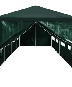 vidaXL Party Tent Doors 2 pcs with Zipper Green