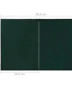 vidaXL Party Tent Doors 2 pcs with Zipper Green