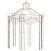vidaXL Garden Pavilion Antique Brown 3 m Iron