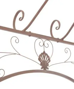 vidaXL Garden Pavilion Antique Brown 3 m Iron