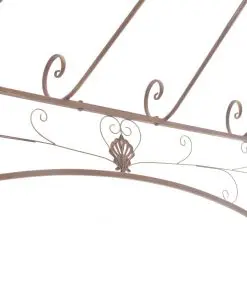 vidaXL Garden Pavilion Antique Brown 4 m Iron