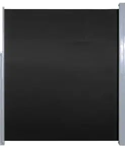 vidaXL Retractable Side Awning 160 x 500 cm Black