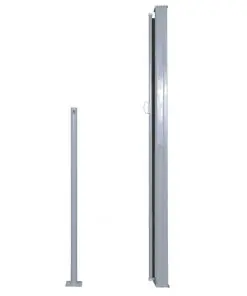 vidaXL Retractable Side Awning 160 x 500 cm Black