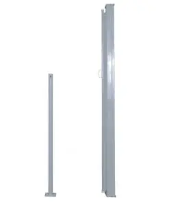 vidaXL Retractable Side Awning 160 x 500 cm Grey