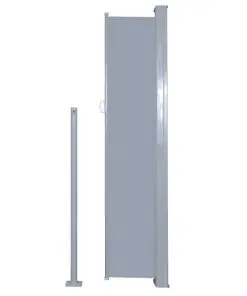 vidaXL Retractable Side Awning 160 x 500 cm Grey