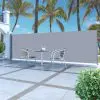vidaXL Retractable Side Awning 160 x 500 cm Grey vidaXL Retractable Side Awning 160 x 500 cm Grey