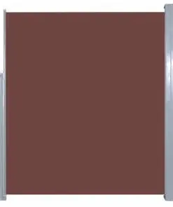 vidaXL Retractable Side Awning 160 x 500 cm Brown