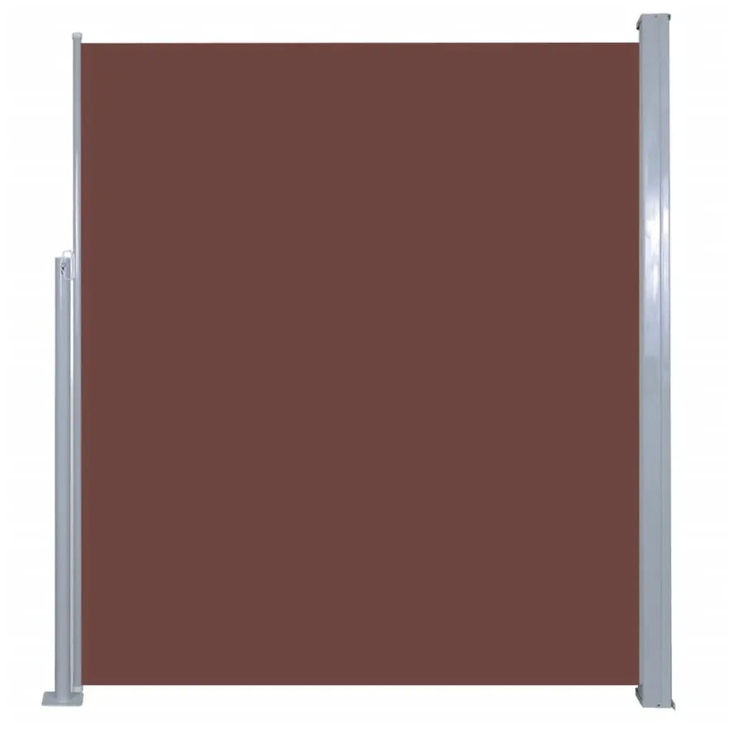 vidaXL Retractable Side Awning 160 x 500 cm Brown