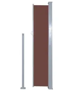 vidaXL Retractable Side Awning 160 x 500 cm Brown