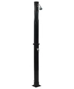 vidaXL Solar Shower Black 214 cm 18 L