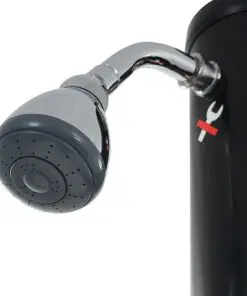 vidaXL Solar Shower Black 214 cm 18 L