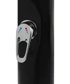 vidaXL Solar Shower Black 214 cm 18 L