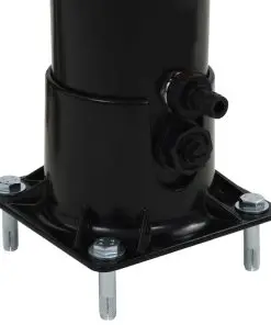 vidaXL Solar Shower Black 214 cm 18 L