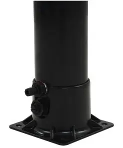 vidaXL Solar Shower Black 214 cm 18 L