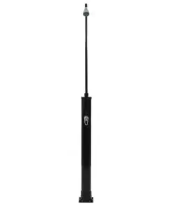 vidaXL Solar Shower Black 214 cm 9 L
