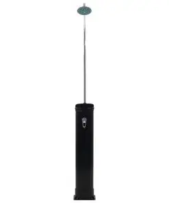 vidaXL Solar Shower Black 214 cm 18 L