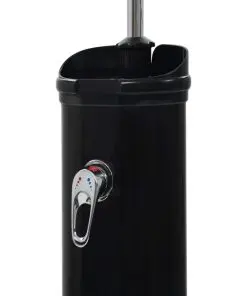 vidaXL Solar Shower Black 214 cm 18 L