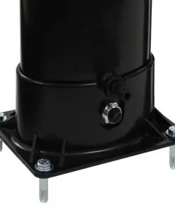 vidaXL Solar Shower Black 214 cm 18 L