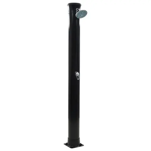 vidaXL Solar Shower Black 196 cm 40 L
