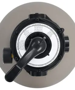 vidaXL Pool Sand Filter with 4 Position Valve Grey 350 mm