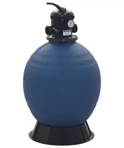 vidaXL Pool Sand Filter with 6 Position Valve Blue 560 mm