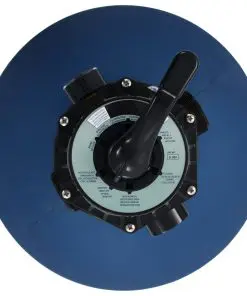 vidaXL Pool Sand Filter with 6 Position Valve Blue 660 mm