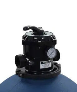 vidaXL Pool Sand Filter with 6 Position Valve Blue 660 mm