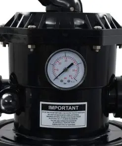 vidaXL Pool Sand Filter with 6 Position Valve Blue 660 mm