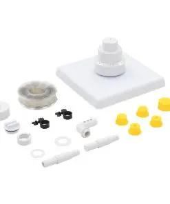 vidaXL 13 Piece Pool Grecian Fountain White