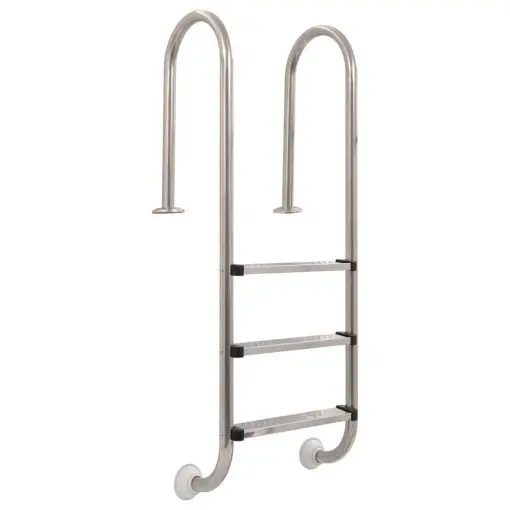 vidaXL Pool Ladder 3 Steps Stainless Steel 120 cm