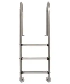 vidaXL Pool Ladder 3 Steps Stainless Steel 120 cm