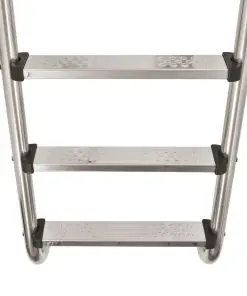 vidaXL Pool Ladder 3 Steps Stainless Steel 120 cm