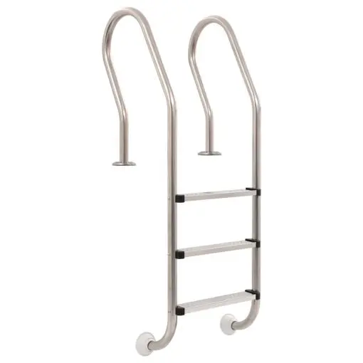 vidaXL Pool Ladder 3 Steps Stainless Steel 120 cm