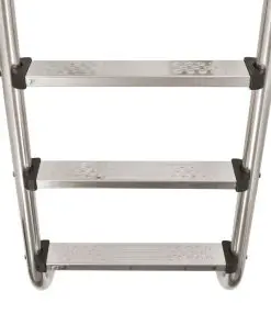 vidaXL Pool Ladder 3 Steps Stainless Steel 120 cm