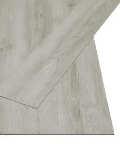 vidaXL Self-adhesive Flooring Planks 4.46 m² 3 mm PVC Light Grey