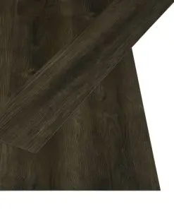 vidaXL Self-adhesive Flooring Planks 4.46 m² 3 mm PVC Dark Brown