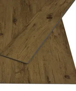 vidaXL Click Floor 3.51 m² 4 mm PVC Natural Brown