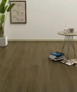 vidaXL Click Floor 3.51 m² 4 mm PVC Brown