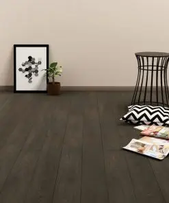 vidaXL Click Floor 3.51 m² 4 mm PVC Dark Brown